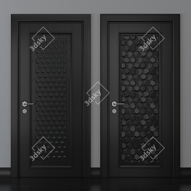 Modern Style 800x2000mm Door 3D model image 1