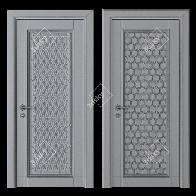 Modern Style 800x2000mm Door 3D model image 2