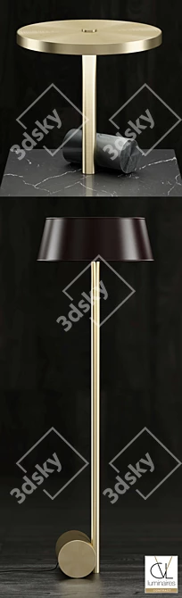 Elegant Contract Calée Lighting 3D model image 2