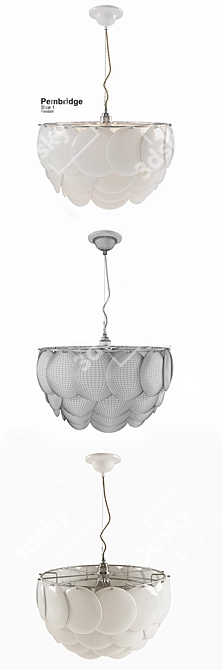 Elegant Pembridge Chandelier: Timeless Beauty 3D model image 3