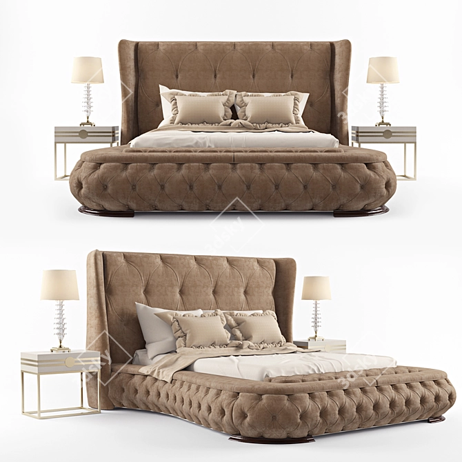 Italian Bedding Jennifer 3D model image 1