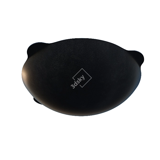 Traditional Plov Kazan Cookware 3D model image 2