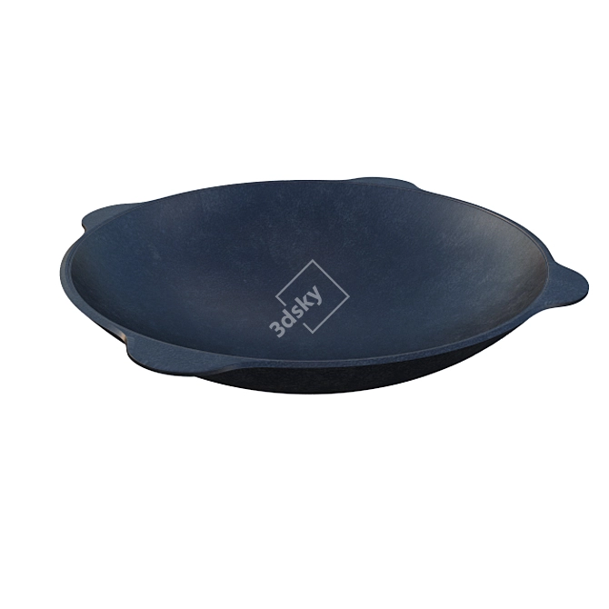 Traditional Plov Kazan Cookware 3D model image 3
