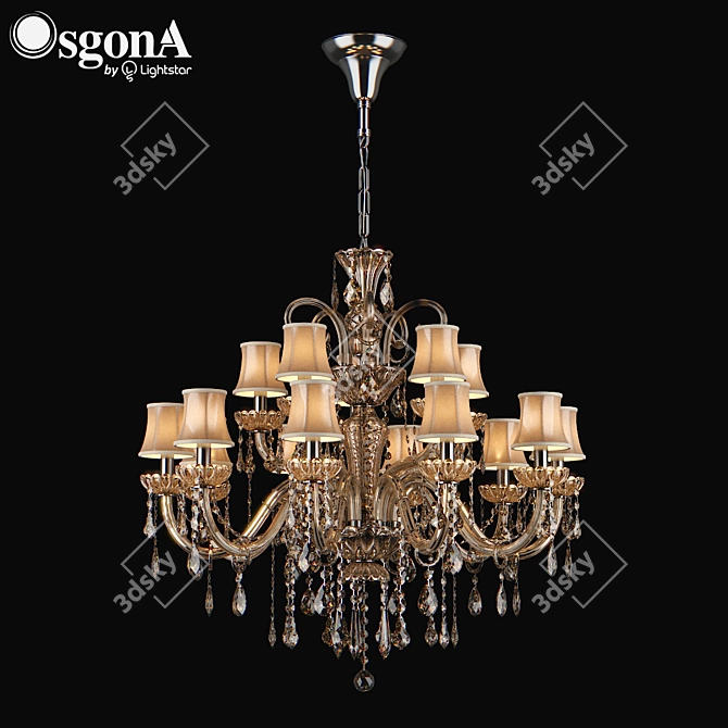 Nativo Osgona Crystal Chandelier 3D model image 1