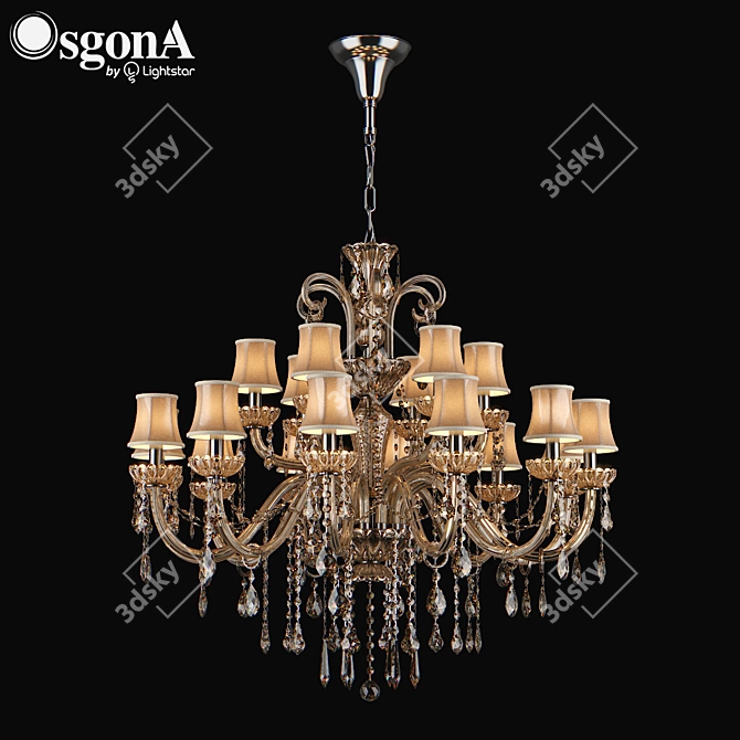 Luxurious Crystal Chandelier: 715 Nativo Osgona 3D model image 1