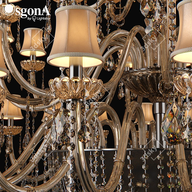 Crystal Chandelier: Nativo Osgona 3D model image 2