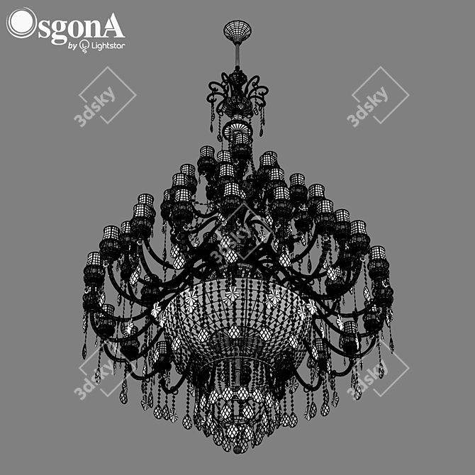 Crystal Chandelier: Nativo Osgona 3D model image 3