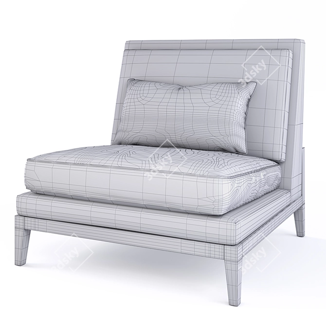 Alton Chair: Classic Comfort with Joseph Jeup 3D model image 2