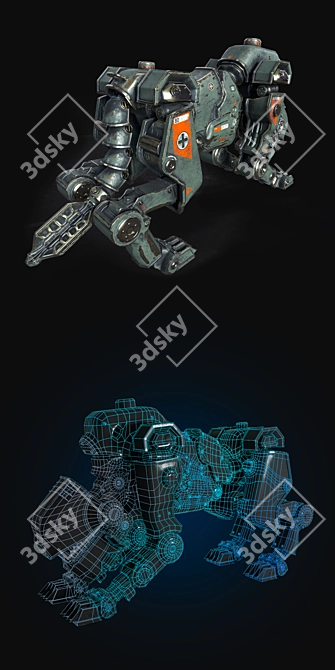 War Machine in 1960 3D model image 3