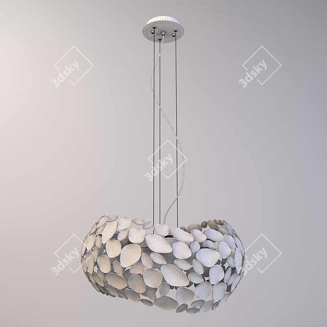Schuller Narisa: Chrome Pendant Light 3D model image 3