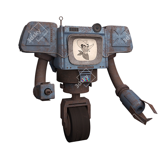 Fallout New Vegas Securitron Viktor 3D model image 1
