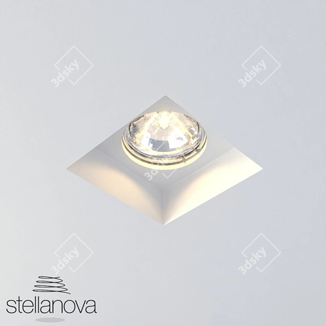 Title: Integrated Gypsum Spotlight 3D model image 1