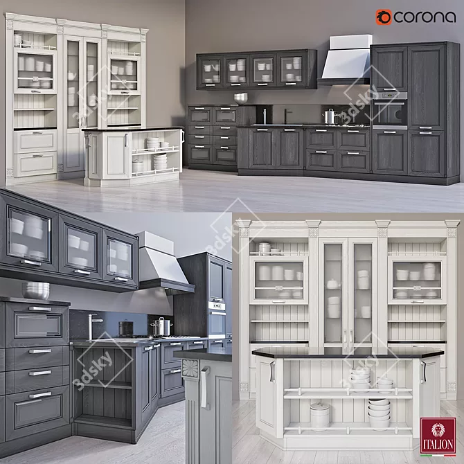 Elegant Italian Furniture 3D model image 1