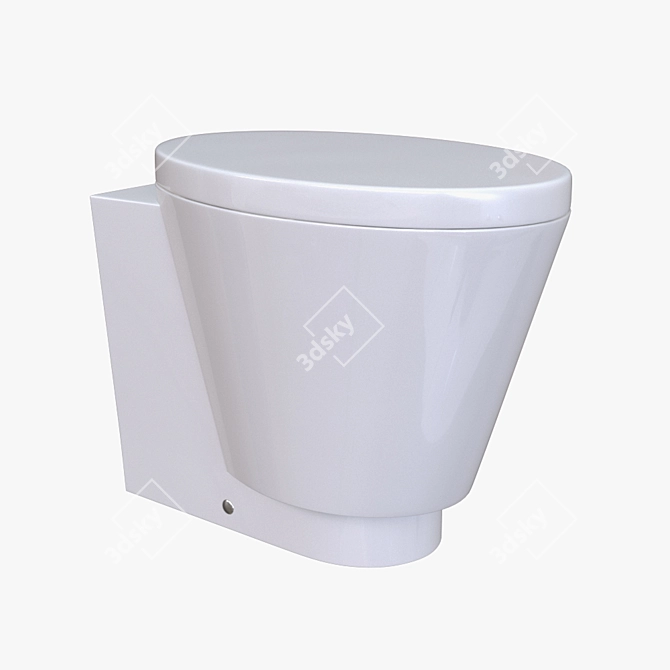 Carabeo Ceramica WC: Elegant and Durable 3D model image 1