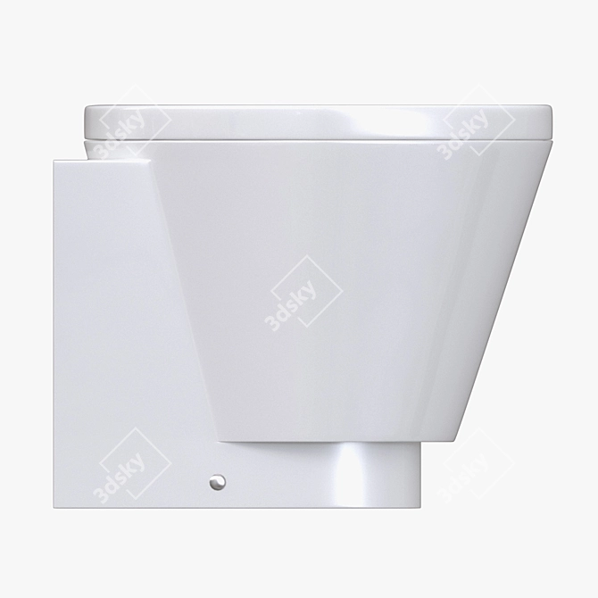 Carabeo Ceramica WC: Elegant and Durable 3D model image 2