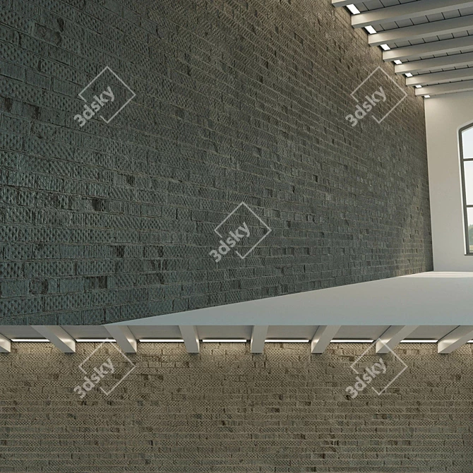 Vintage Weathered Brick Collection 3D model image 2