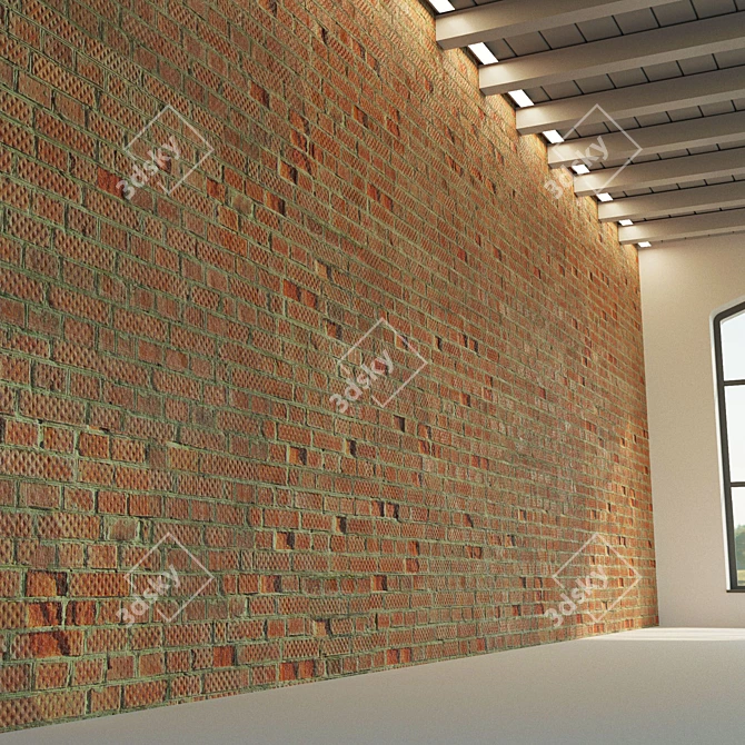 Vintage Weathered Brick Collection 3D model image 3