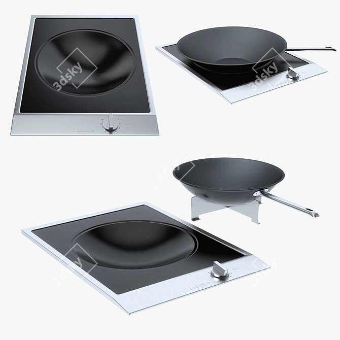 Miele ProLine CS 1223-1: Versatile Hobs & CombiSets 3D model image 1
