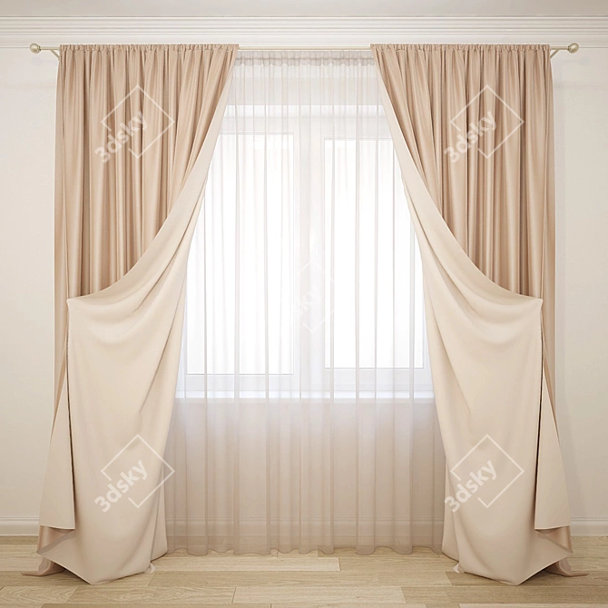 Shadow Curtains 3D model image 1