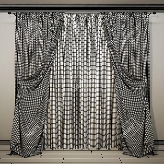 Shadow Curtains 3D model image 2