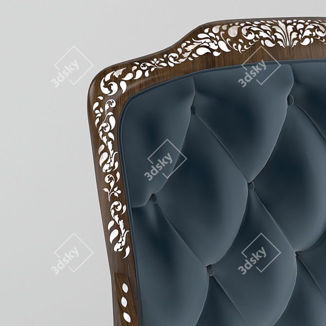 Middle Eastern Oriental Chair & Coffee Table 3D model image 2
