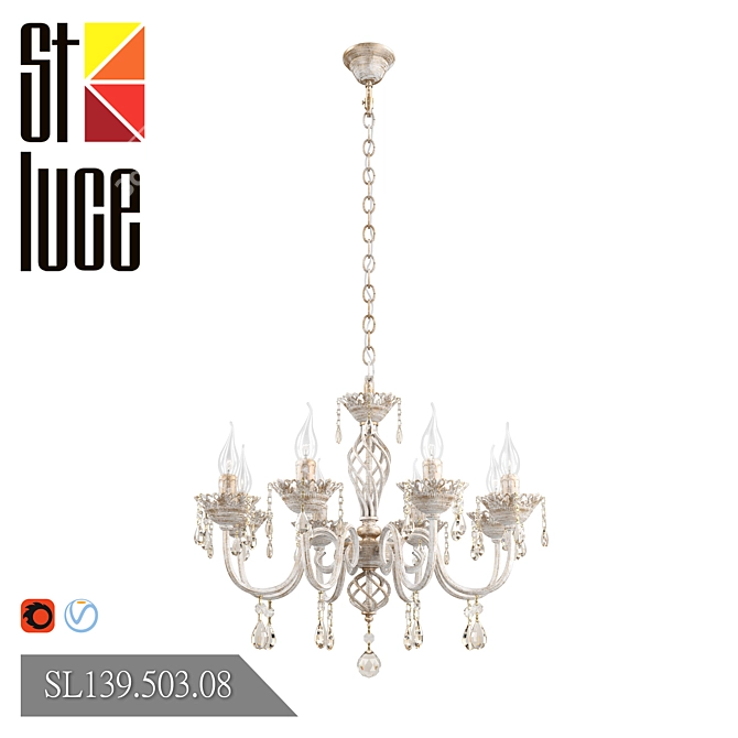 ST LUCE Splendi Pendant Chandelier 3D model image 1