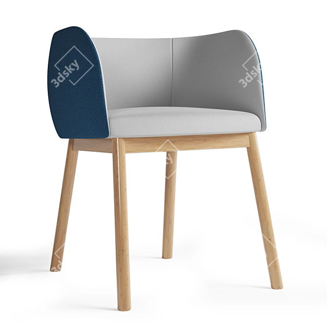 Elegant Mousse Chair: Versatile and Chic 3D model image 2