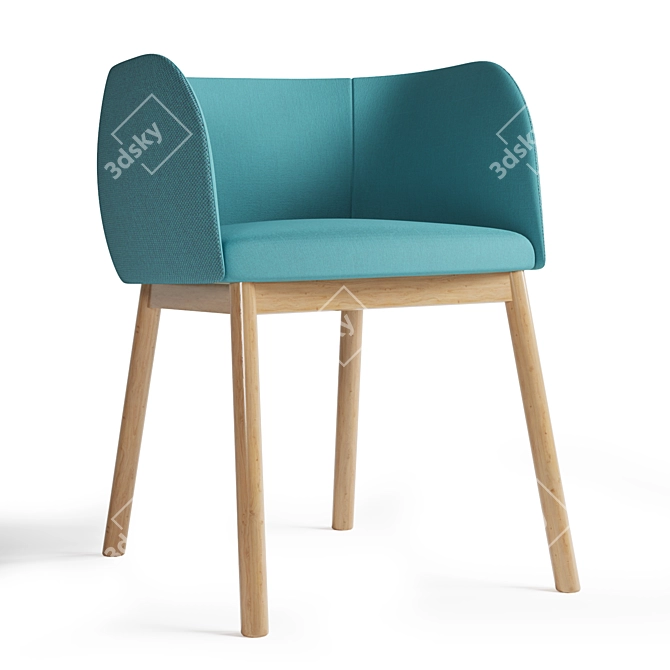 Elegant Mousse Chair: Versatile and Chic 3D model image 3