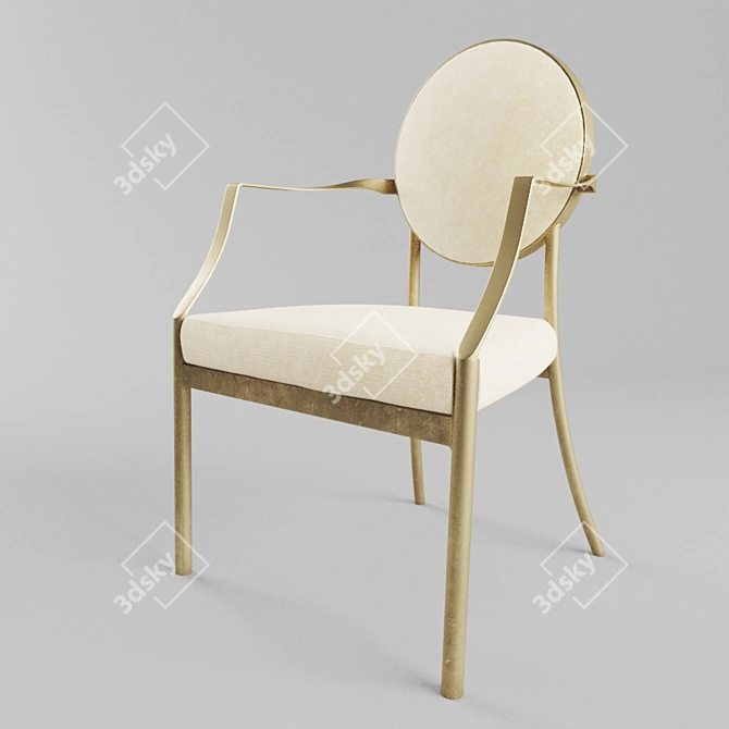 Eichholtz Scribe Dining Chair 3D model image 1