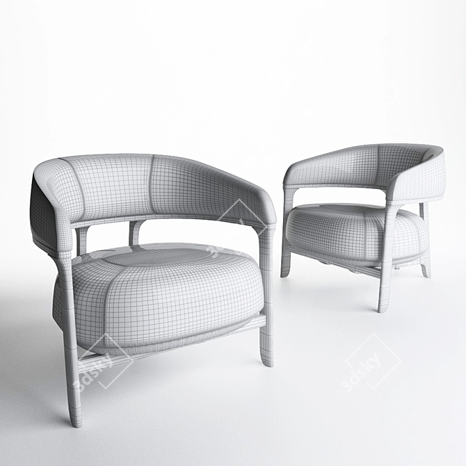 Tecni Nova Fortune 1290 Armchair 3D model image 3