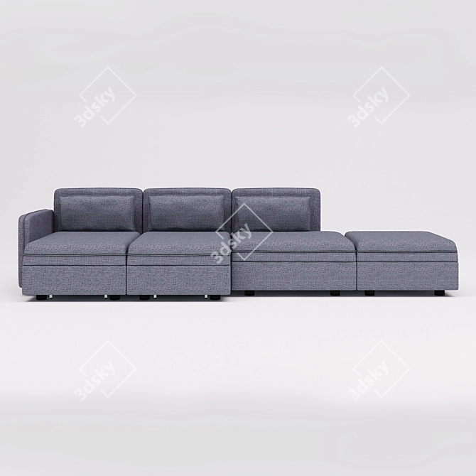 Versatile and Stylish Ikea Vallentuna Sofa Bed 3D model image 2