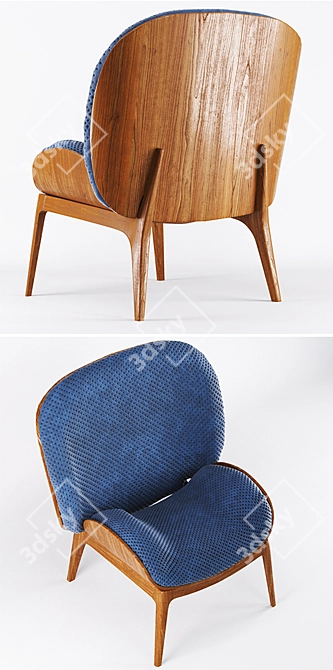 Cozy Hug Armchair Perrouin 3D model image 2
