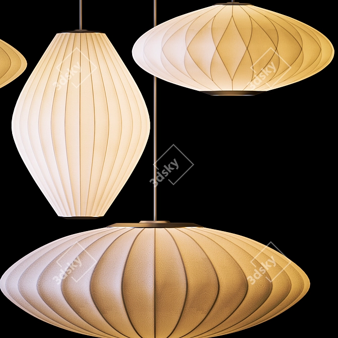 Nelson's Luminary: Iconic Bubble Lamp 3D model image 3
