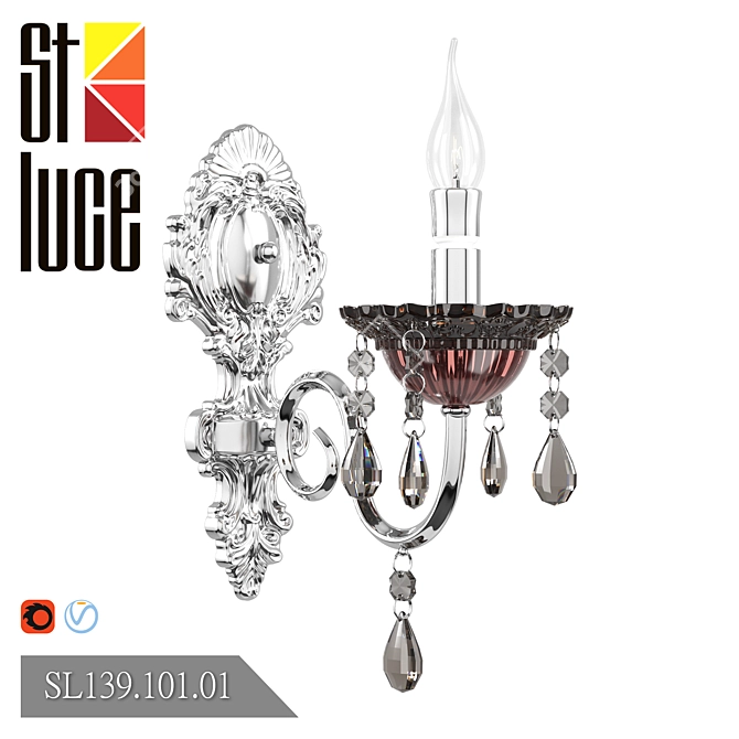 SL139.101.01 RAPIMENTO Bordovyi Dymchatyy E14 Bra 3D model image 1