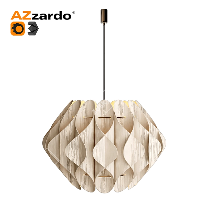 Azzardo Ruben L 100x65cm Pendant 3D model image 1