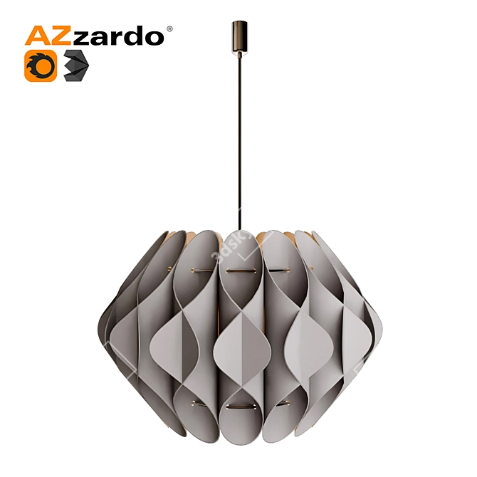 Azzardo Ruben L 100x65cm Pendant 3D model image 2