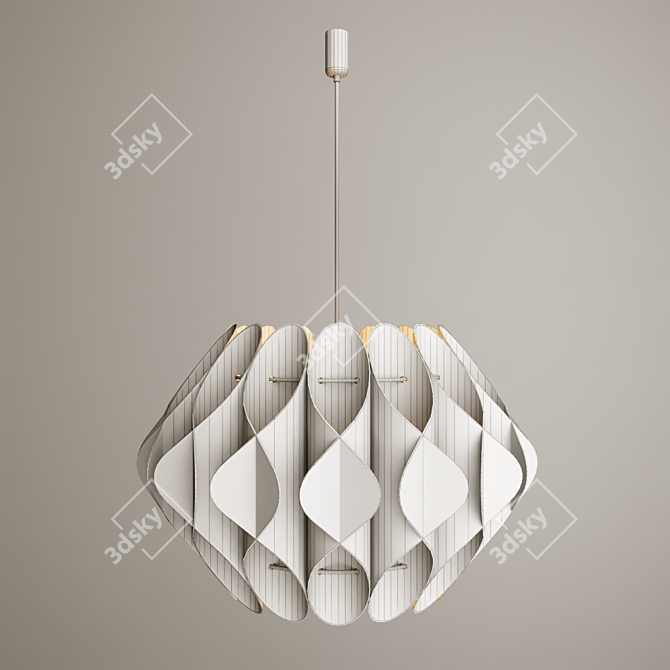 Azzardo Ruben L 100x65cm Pendant 3D model image 3