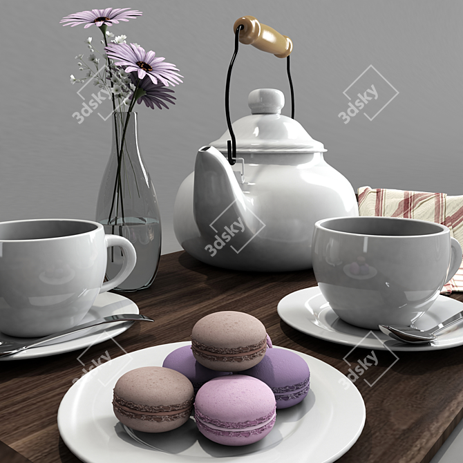 Teapot Tray - 3D Models Available 3D model image 2