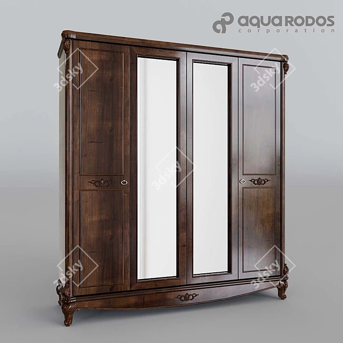 Elegant Aqua Rhodes Versailles Set 3D model image 3