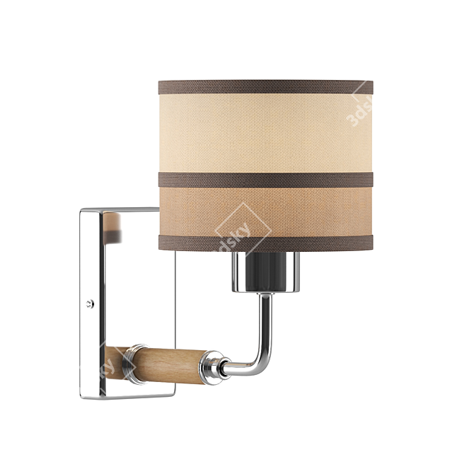 Freya Helen Chrome Wall Sconce 3D model image 1