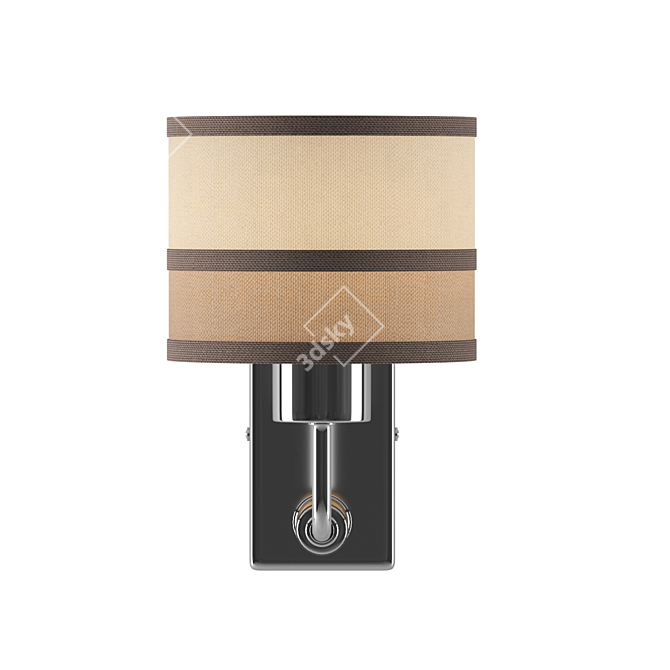 Freya Helen Chrome Wall Sconce 3D model image 2