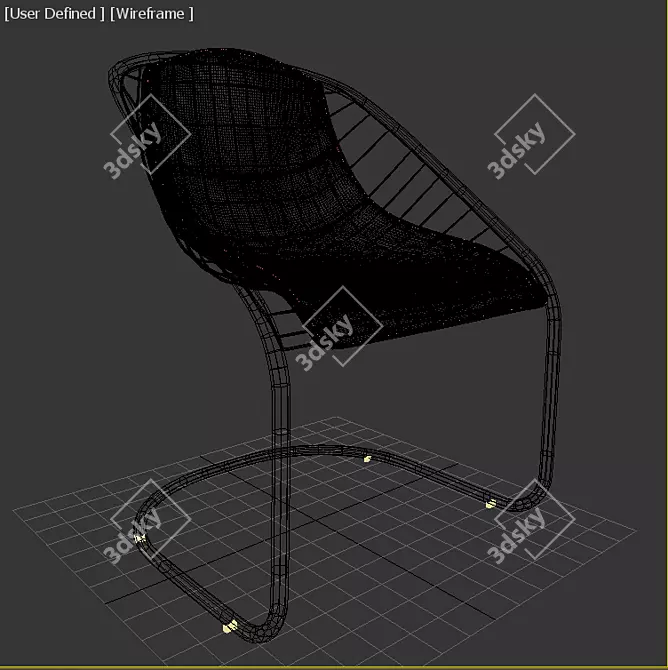 Minotti Cortina Modern Chair: Sleek Design & Superior Comfort 3D model image 3