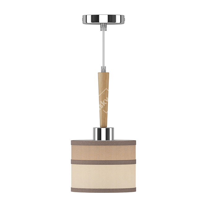 Freya Helen Chrome Pendant Light 3D model image 1