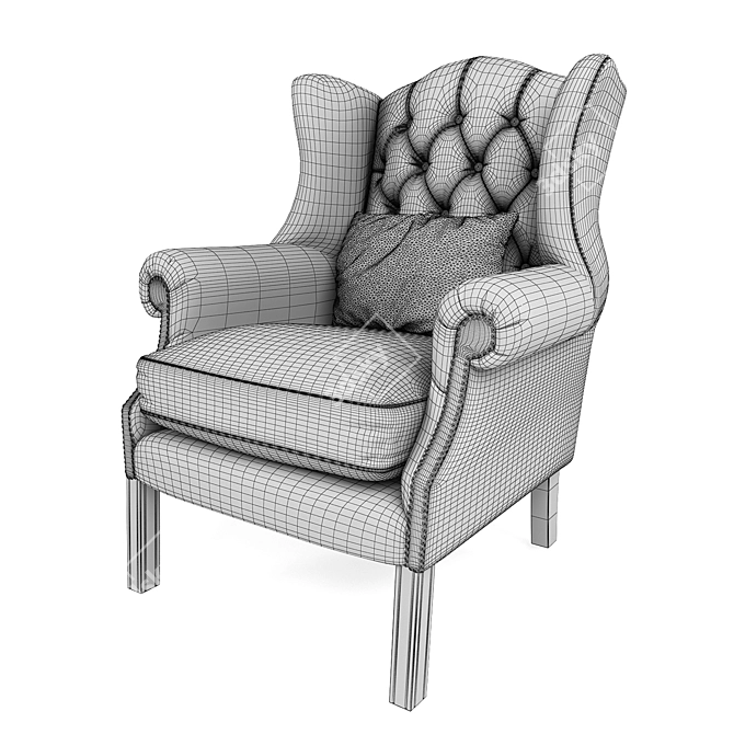 Eichholtz Club Chair: Bradley 
(Translation: Кресло фабрики Eichholtz: Bradley) 3D model image 2