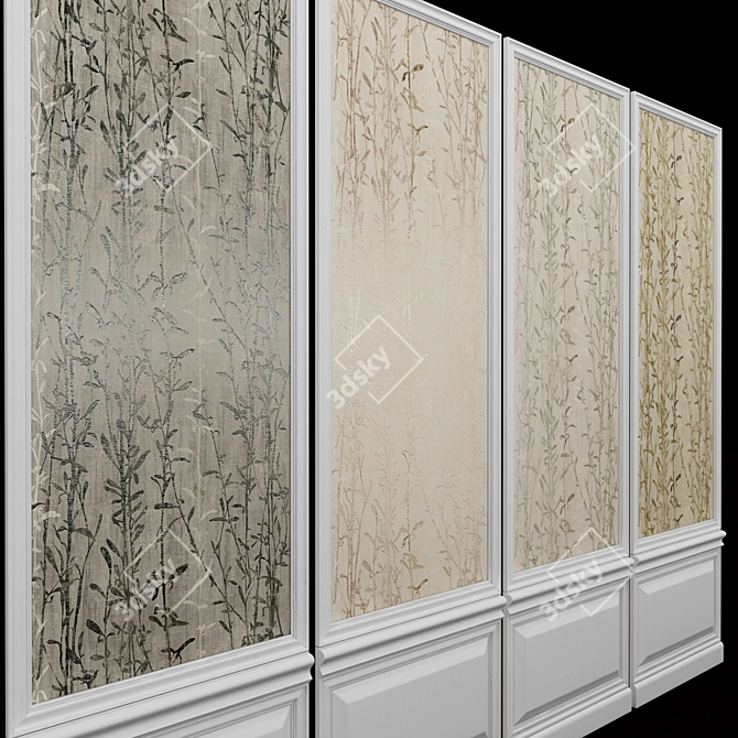 Seabrook Leighton-2: USA Made Acrylic Coated Wallpaper 3D model image 2