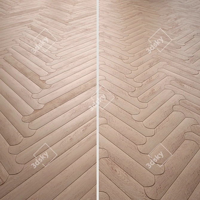 Listone Giordano Biscuit Parquet 3D model image 1