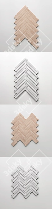 Listone Giordano Biscuit Parquet 3D model image 3