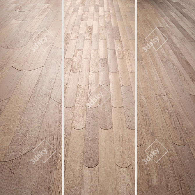 Listone Giordano Biscuit 5 Parquet 3D model image 1