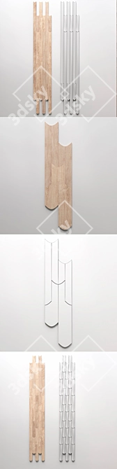 Listone Giordano Biscuit 5 Parquet 3D model image 3