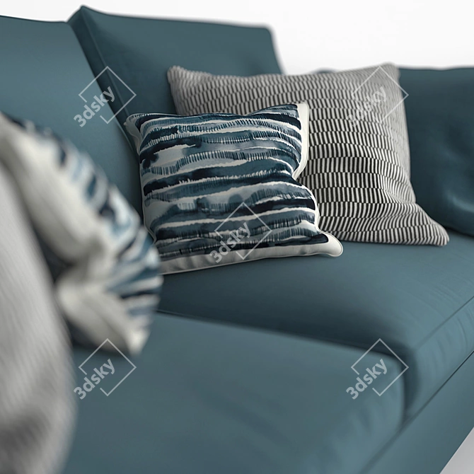 Stockholm Sofa Cushions: Modern Comfort by IKEA 3D model image 2